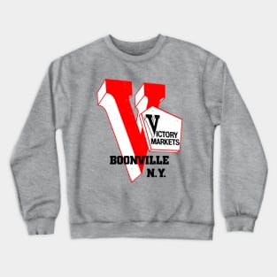 Victory Market Former Boonville NY Grocery Store Logo Crewneck Sweatshirt